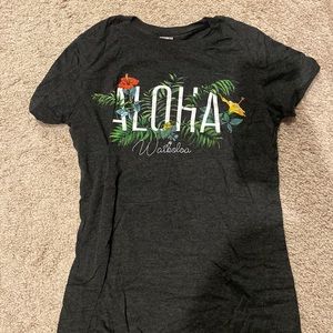 Aloha dark gray t shirt